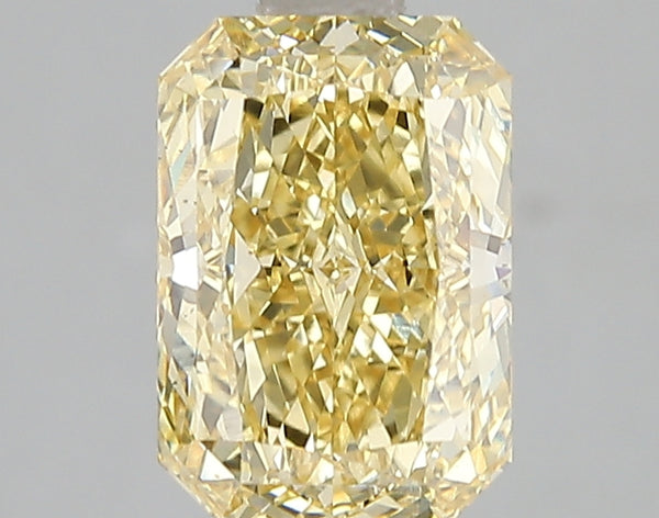 2.1ct Fancy Vivid Yellow Radiant Lab Diamond, VS2, IGI Certified