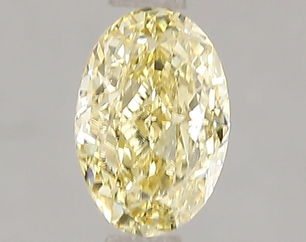 1ct Fancy Intense Yellow Oval Lab Diamond, SI1, IGI Certified