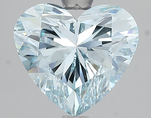 3.07ct Fancy Intense Blue Heart Lab Diamond, VVS2, IGI Certified