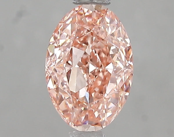 1.01ct Fancy Vivid Pink Oval Lab Diamond, VS2, IGI Certified