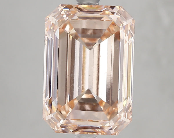 7.11ct Fancy Intense Pink Emerald Cut Lab Diamond, VS2, IGI Certified