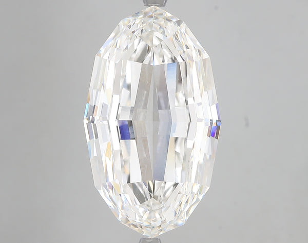 15.62ct Oval Polygon Lab Diamond, F Color, VVS2, IGI Certified
