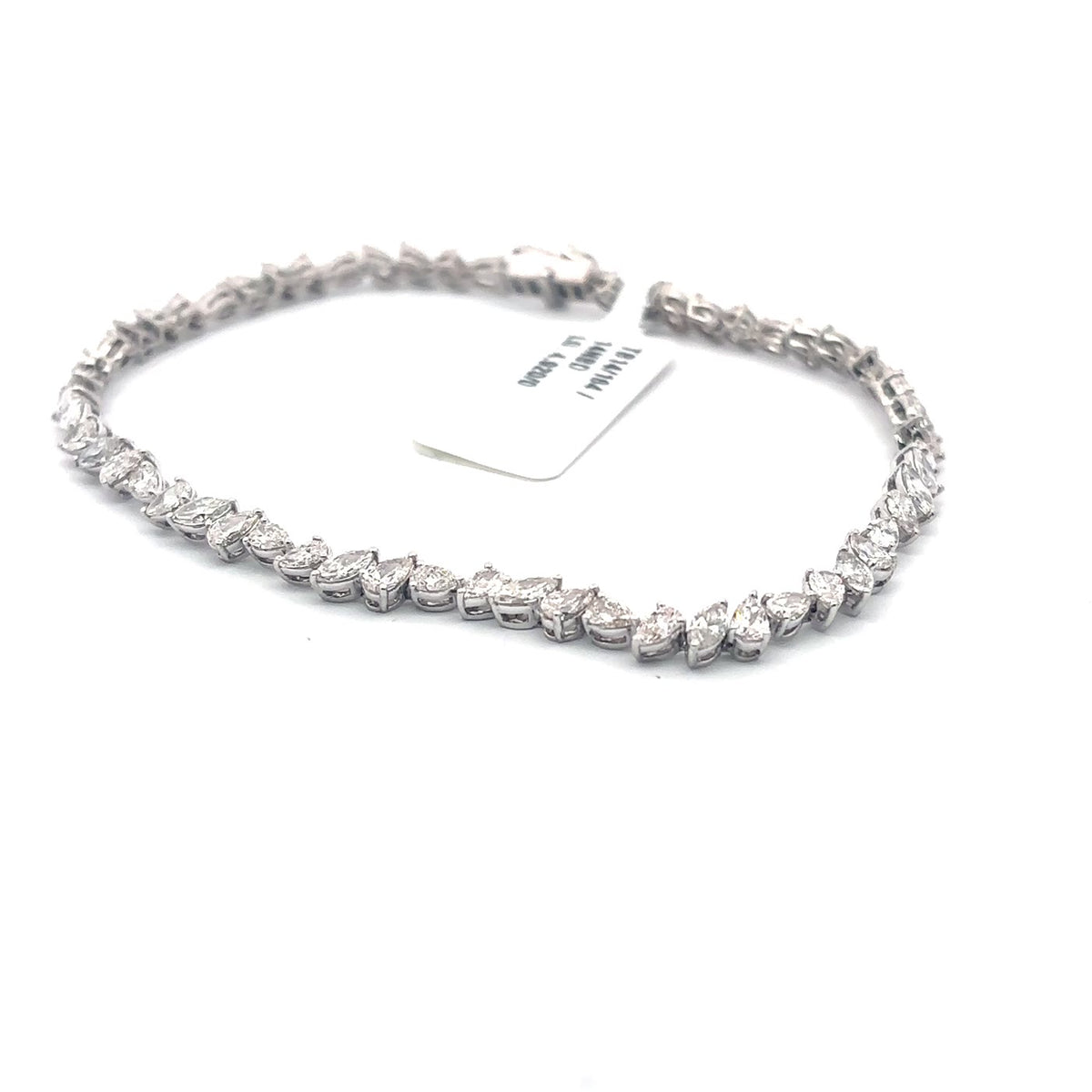 The Laurel Pear & Marquise Diamond Tennis Bracelet