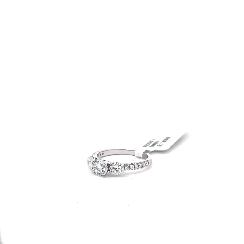 The Aurélia Three-Stone Diamond Engagement Ring