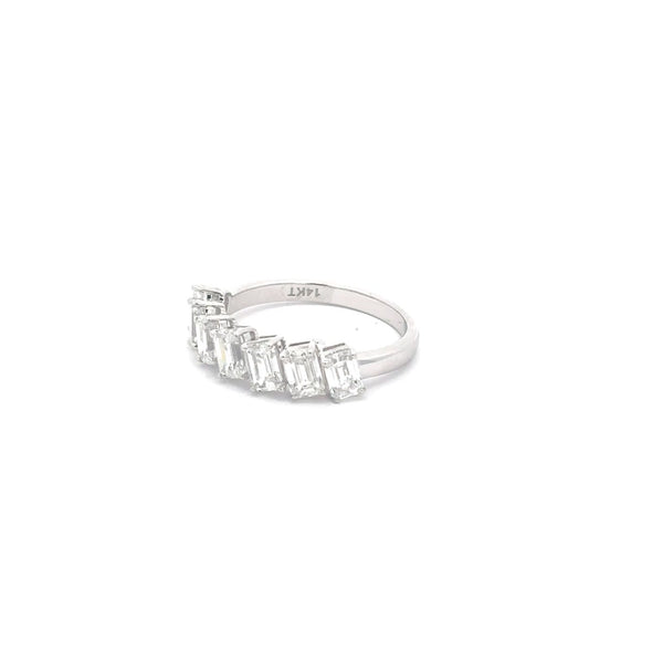 The Park Avenue Emerald-Cut Diamond Band