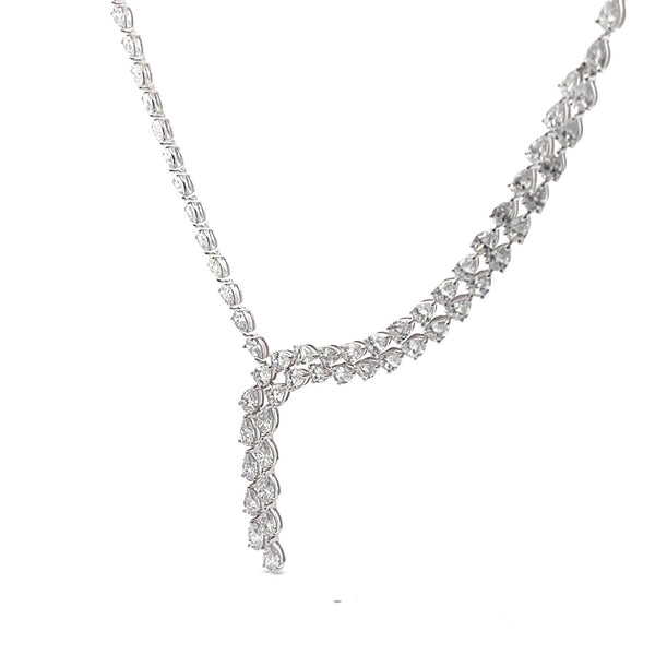 The Comète Pear Diamond Necklace