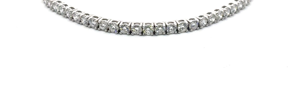 The Claire round diamond tennis bracelet