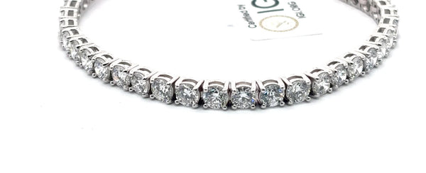 The Geneviève Round Diamond Tennis Bracelet