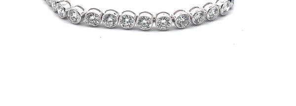 The Juliette Bezel-Set Round Diamond Tennis Bracelet