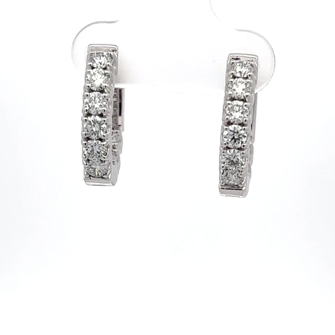 The Manon Diamond Huggie Hoops