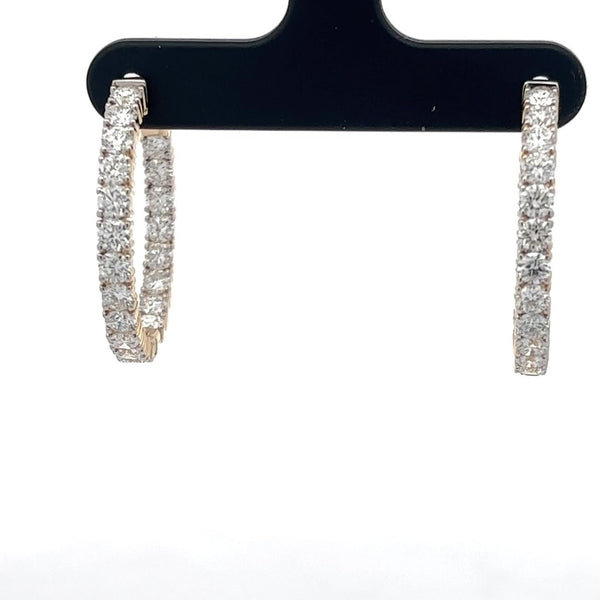 The Brigitte Inside-Out Diamond Hoops