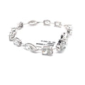 The Ondine mixed-cut diamond bracelet in 14K white gold