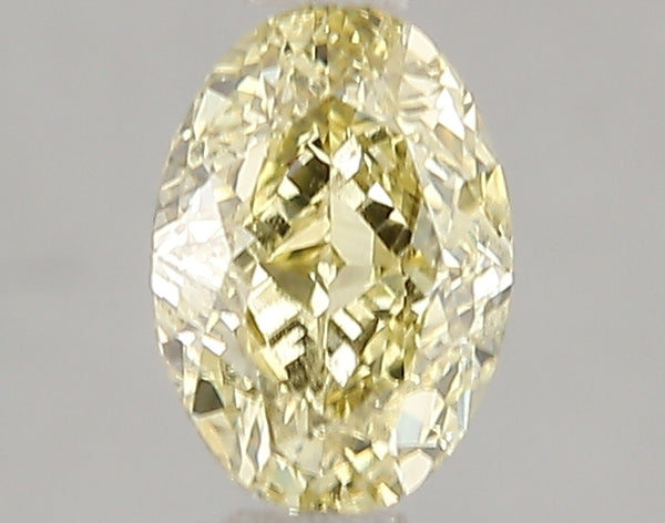 1.06ct Fancy Intense Yellow Oval Lab Diamond, VS1, IGI Certified
