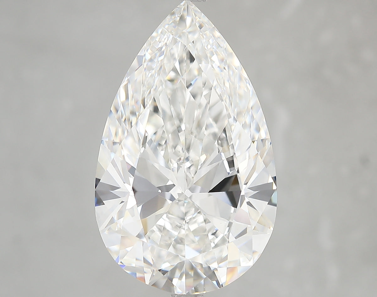10.03ct Pear Lab Diamond, F Color, VVS2, IGI Certified