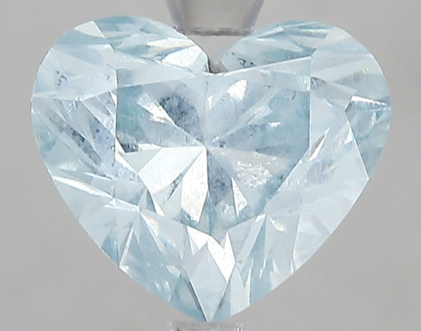 3.03ct Fancy Intense Green Blue Heart Lab Diamond, VS1, IGI Certified