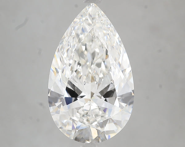 6.54ct Pear Lab Diamond, F Color, VS1, IGI Certified
