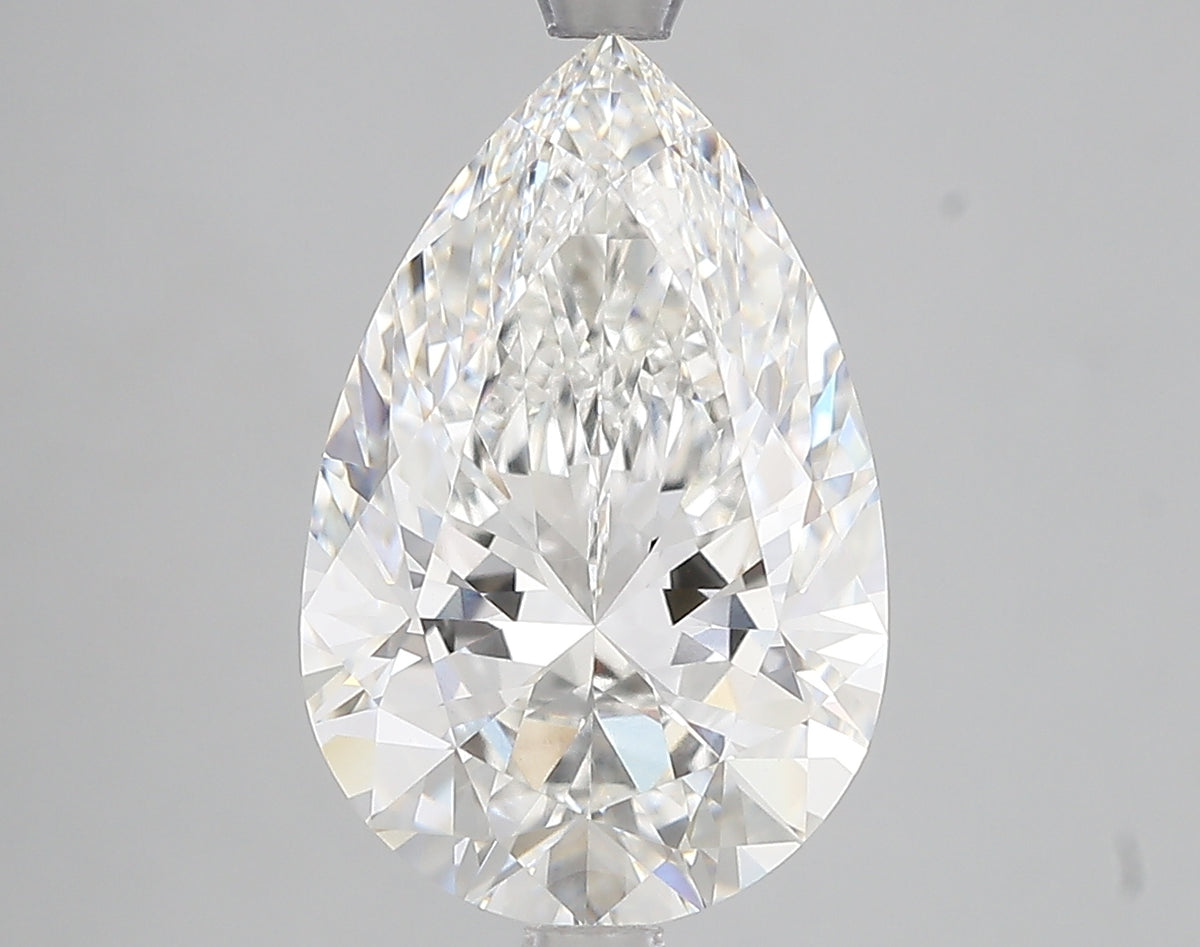 4.53ct Pear Lab Diamond, F Color, VVS2, IGI Certified
