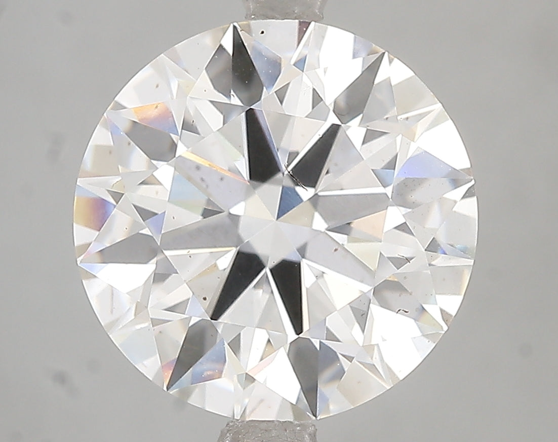 5.59ct Ideal Cut Round Brilliant Lab Diamond, F Color, VVS2, IGI Certified