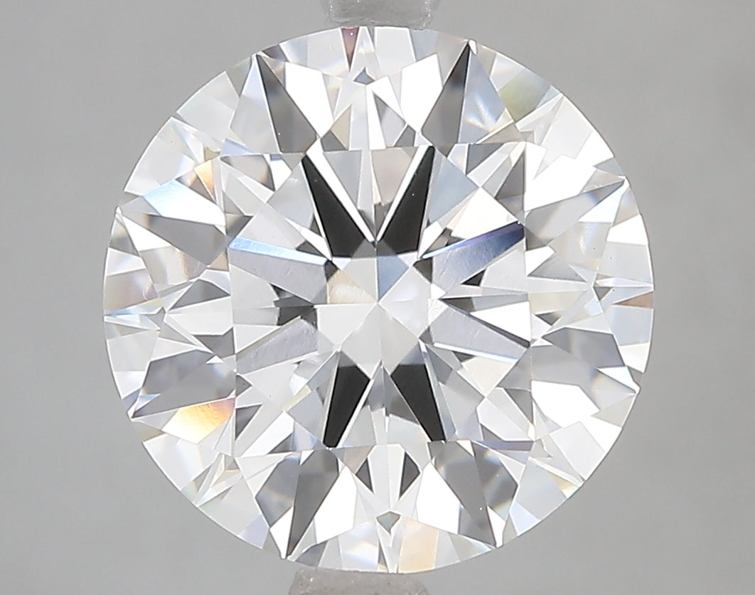5.1ct Ideal Cut Round Brilliant Lab Diamond, F Color, VVS2, IGI Certified