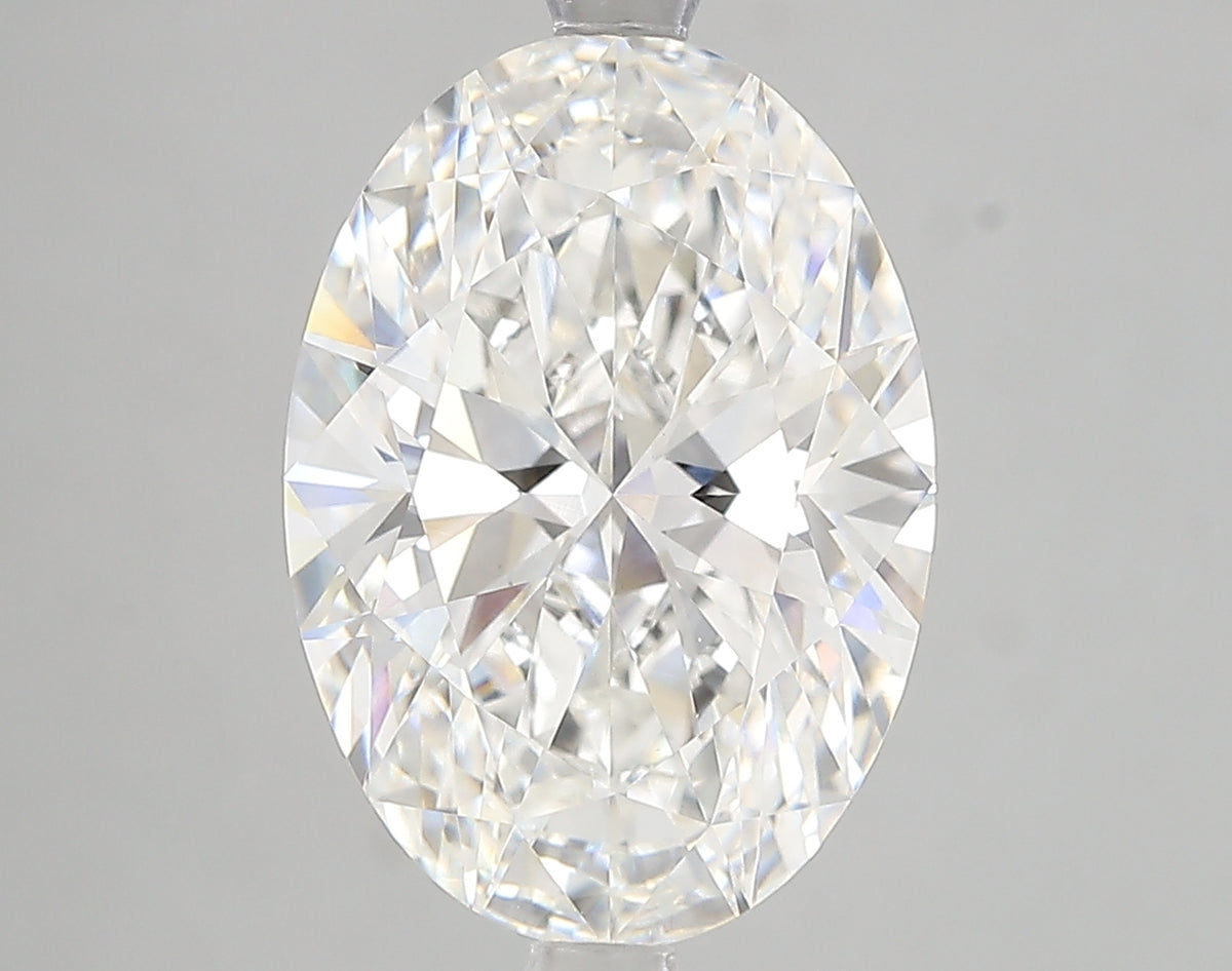 5.09ct Oval Lab Diamond, F Color, VVS2, IGI Certified