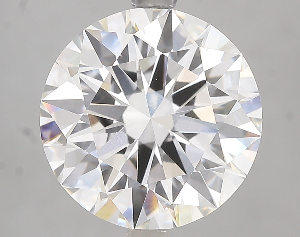 5.1ct Ideal Cut Round Brilliant Lab Diamond, F Color, VVS2, IGI Certified