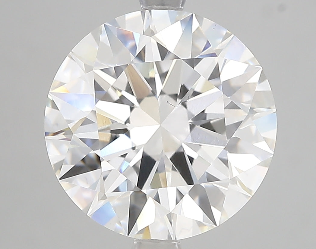 5.01ct Ideal Cut Round Brilliant Lab Diamond, F Color, VVS2, IGI Certified
