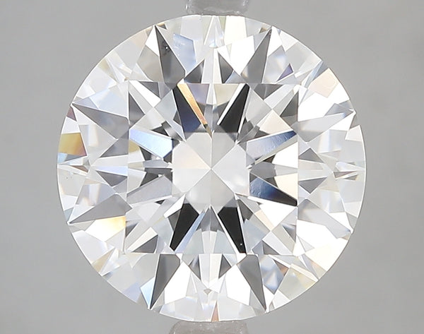 5.02ct Ideal Cut Round Brilliant Lab Diamond, F Color, VVS2, IGI Certified