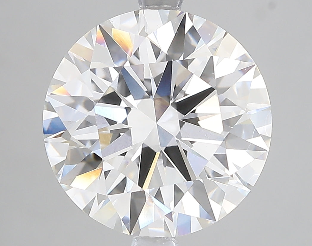 5.05ct Ideal Cut Round Brilliant Lab Diamond, F Color, VVS2, IGI Certified