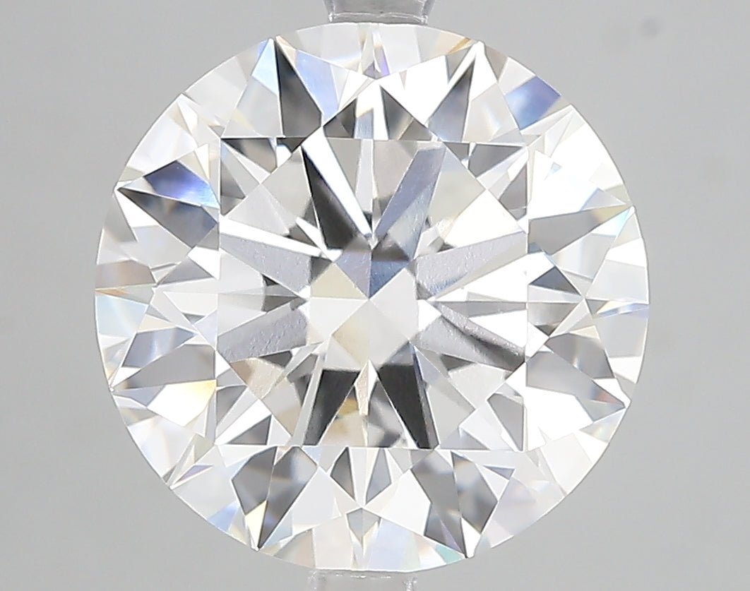 5.4ct Ideal Cut Round Brilliant Lab Diamond, F Color, VVS2, IGI Certified