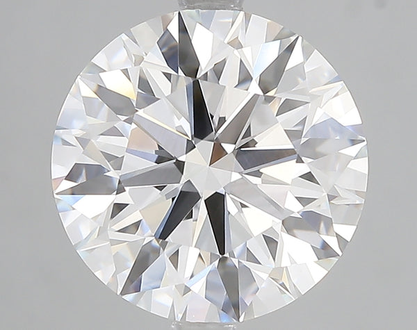 5.1ct Ideal Cut Round Brilliant Lab Diamond, F Color, VVS2, IGI Certified