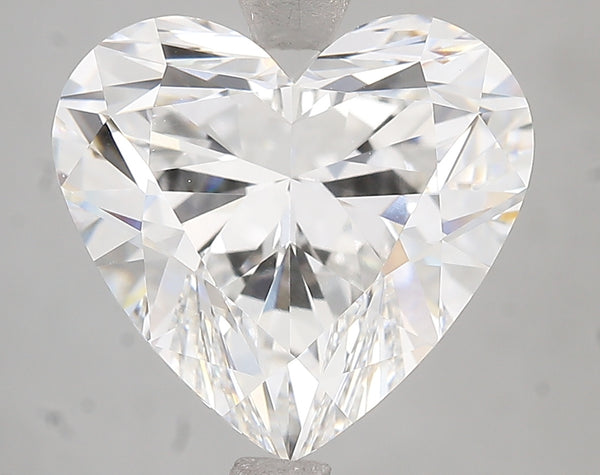 5.08ct Heart Lab Diamond, F Color, VVS2, IGI Certified