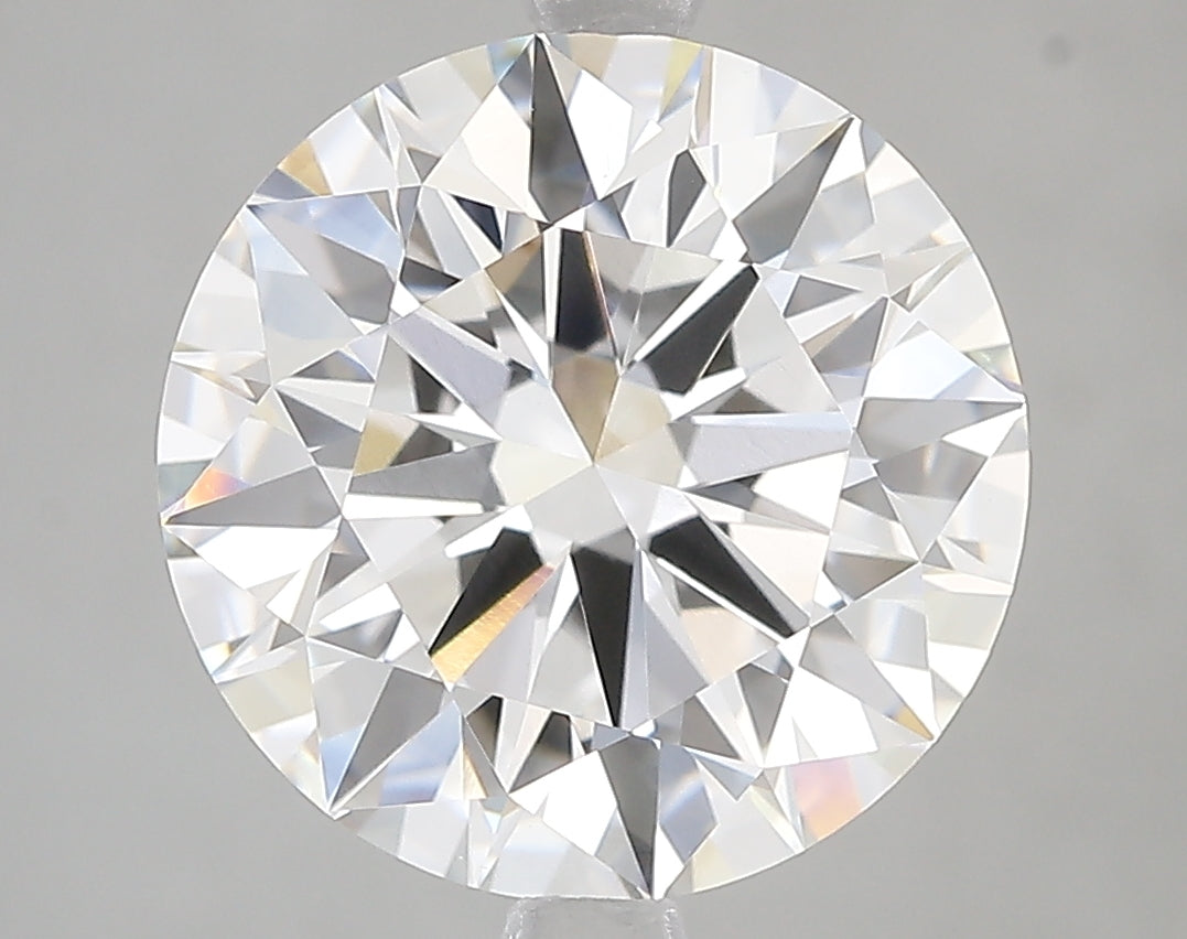 5.51ct Ideal Cut Round Brilliant Lab Diamond, F Color, VVS2, IGI Certified