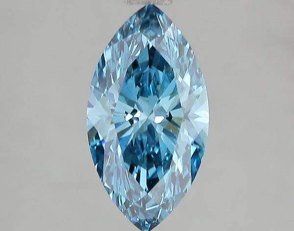 2.09ct Fancy Vivid Blue Marquise Lab Diamond, VS2, IGI Certified