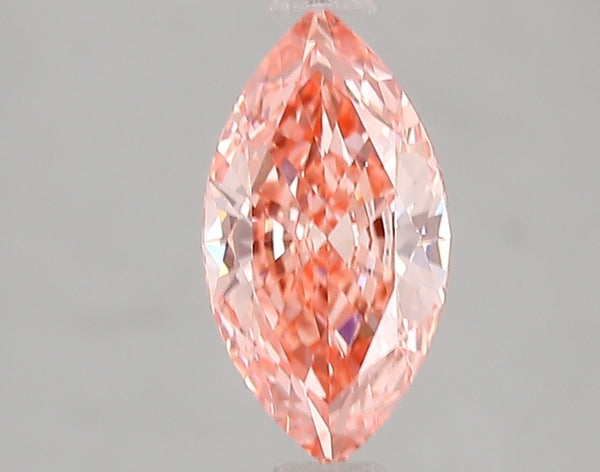 1.09ct Fancy Vivid Pink Marquise Lab Diamond, VVS2, IGI Certified
