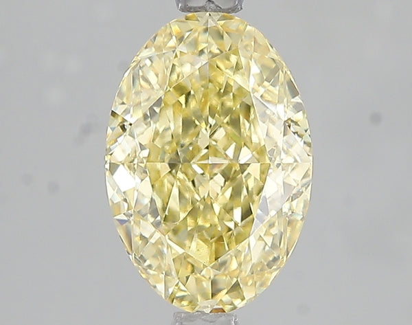 2.52ct Fancy Intense Yellow Oval Lab Diamond, VS1, IGI Certified