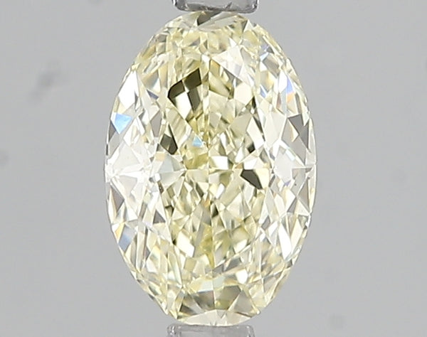 1.09ct Fancy Light Yellow Oval Lab Diamond, VS1, IGI Certified
