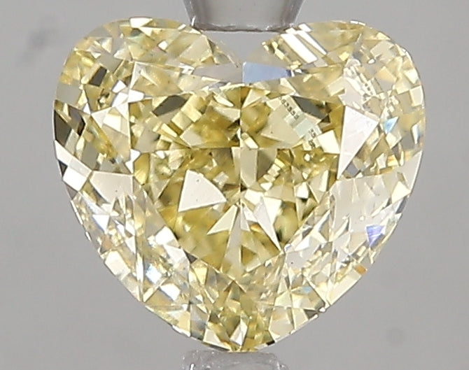 1.82ct Fancy Intense Yellow Heart Lab Diamond, VS1, IGI Certified