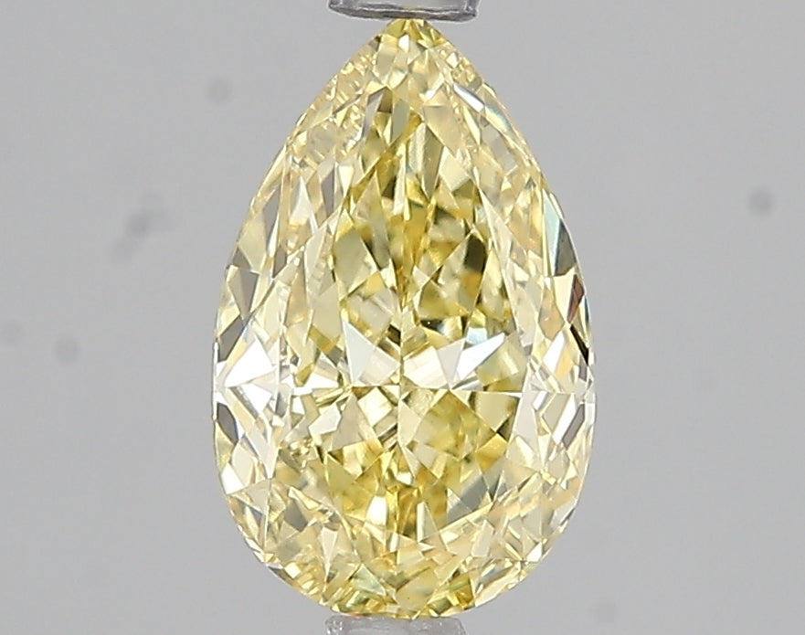 1.51ct Fancy Intense Yellow Pear Lab Diamond, VS1, IGI Certified