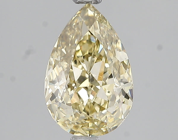 2.03ct Fancy Yellow Pear Lab Diamond, VVS2, IGI Certified