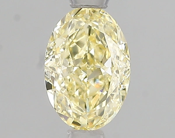 1.01ct Fancy Intense Yellow Oval Lab Diamond, VS2, IGI Certified