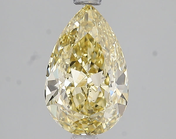 2.04ct Fancy Intense Yellow Pear Lab Diamond, VS2, IGI Certified