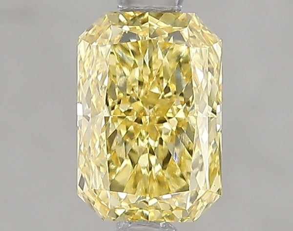 1.01ct Fancy Vivid Yellow Radiant Lab Diamond, VS1, IGI Certified