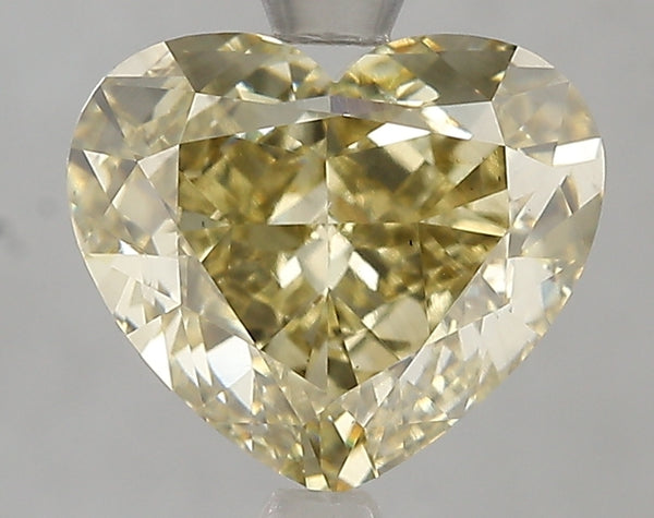 4ct Fancy Yellow Heart Lab Diamond, VS1, IGI Certified