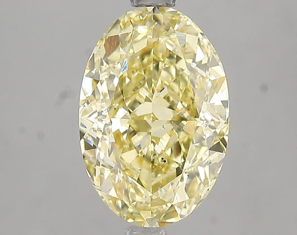 3.01ct Fancy Intense Yellow Oval Lab Diamond, VS2, IGI Certified