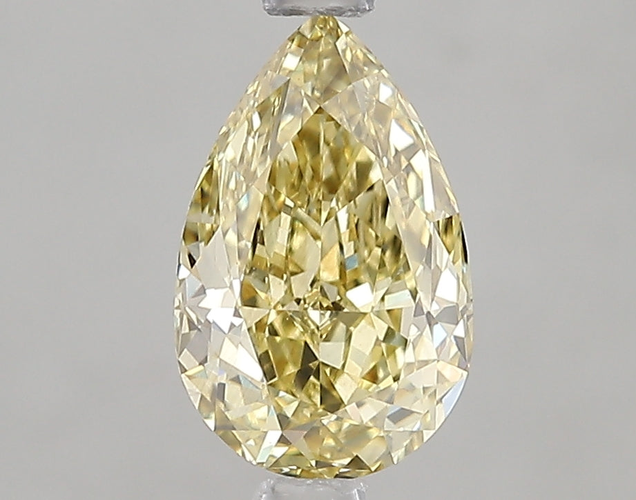 1.57ct Fancy Intense Yellow Pear Lab Diamond, VS2, IGI Certified