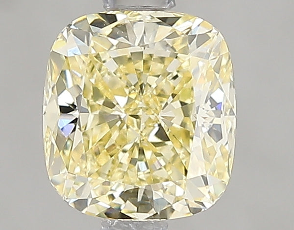 1.51ct Fancy Yellow Cushion Lab Diamond, VVS2, IGI Certified