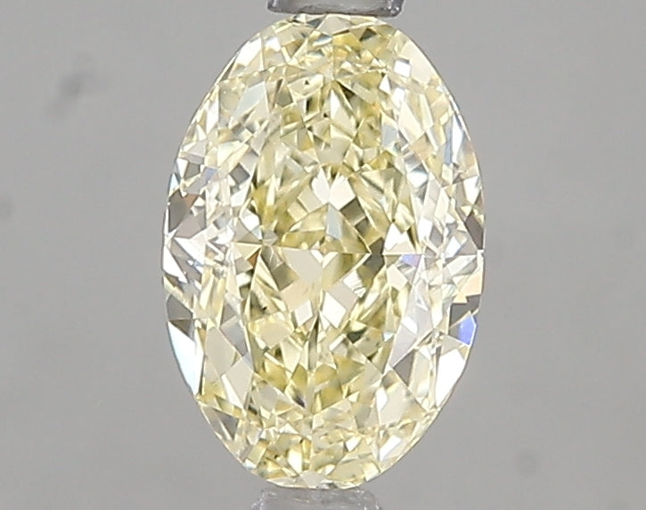 1.03ct Fancy Yellow Oval Lab Diamond, VS2, IGI Certified
