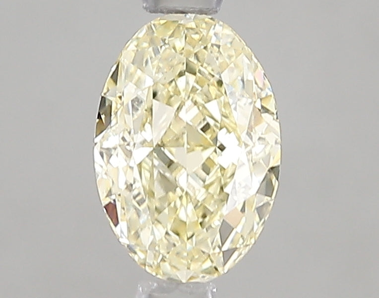 1.07ct Fancy Light Yellow Oval Lab Diamond, VS1, IGI Certified