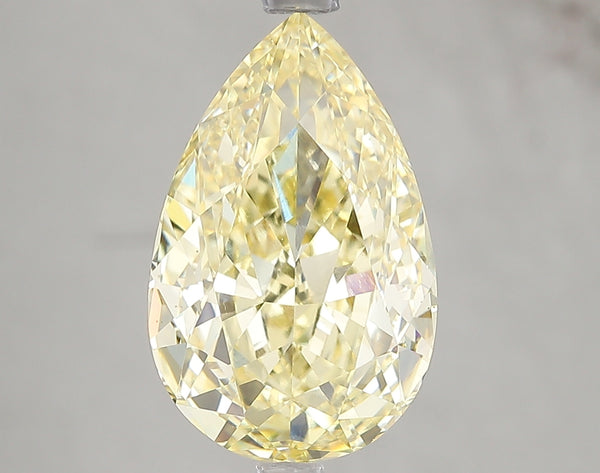 5.05ct Fancy Intense Yellow Pear Lab Diamond, VS1, IGI Certified