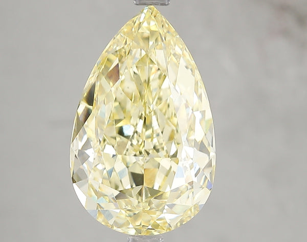 5.01ct Fancy Intense Yellow Pear Lab Diamond, VS1, IGI Certified